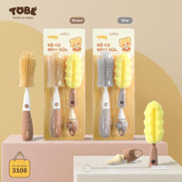Bộ cọ rửa bình sữa Silicon TOBE 5 chi tiết tiện lợi, vệ sinh Mộc Nhiên mum&baby