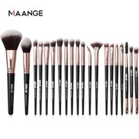 Bộ cọ trang điểm 20 cây MAANGE kem túi lông mềm đủ chi tiết |phukientrangdiem