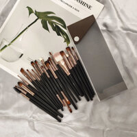 Bộ cọ trang điểm 20 mắt dành cho người mới bắt đầu Bộ cọ trang điểm Lip Brush Eyeshadow Brush Concealing Brush Bộ cọ trang điểm20250401