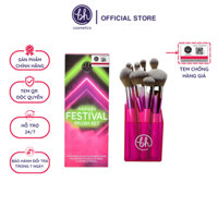 Bộ Cọ Trang Điểm Bh Cosmetics Midnight Festival Brush Set hồng