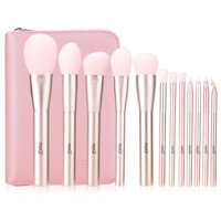 Bộ cọ trang điểm cao cấp 12 cây MSQ màu hồng