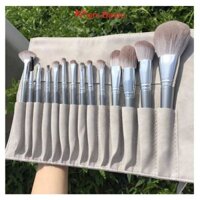 Bộ cọ trang điểm chuyên nghiệp 14 chiếc kèm túi đựng da PU
