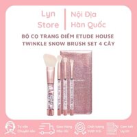 Bộ Cọ Trang Điểm Etude House  TWINKLE SNOW BRUSH SET 4 CÂY