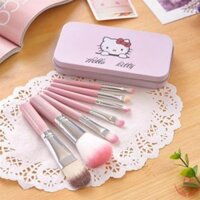 Bộ cọ trang điểm Hello Kitty 7 cây trong hộp xinh xắn <3