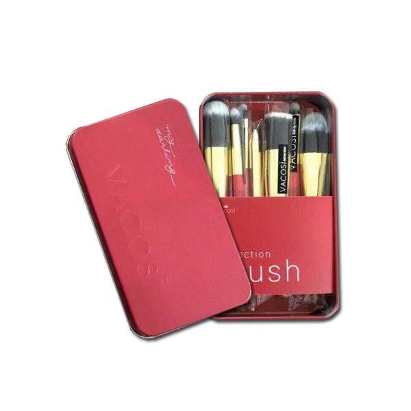 Bộ cọ trang điểm hộp sắt Vacosi Collection Make Up House BC14 8 cây