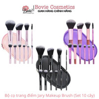 Bộ cọ trang điểm Jary Make Up Brush Set 10 Cây Kèm Túi Đựng da PU