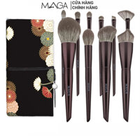 Bộ Cọ Trang Điểm MAGA 10 Cây Màu Nâu