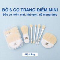 Bộ cọ trang điểm mini 6 món nhỏ gọn tiện lợi cho người mới tập ✓Hàng chất lượng cao ✓Có sẵn giao ngay toàn quốc