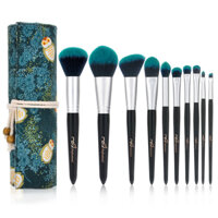 Bộ cọ trang điểm MSQ 10 cây màu xanh