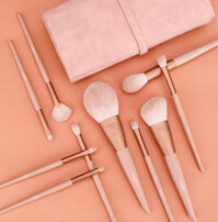 Bộ Cọ Trang Điểm MSQ 10 cây Morandi Series màu hồng cam