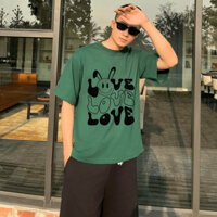 Bộ Cổ Tròn A091 - Love Phong Cách Nam Nữ Cao Cấp, Chất Vải Cotton 100% Cao Cấp Siêu HÓT