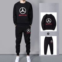 Bộ cổ tròn amg quần áo nam thu đông dài tay cao cấp , bộ chất vải da cá thể thao nam dày dặn aothun.teenshop