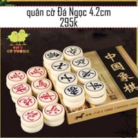 Bộ cờ tướng đá ngọc cao cấp pha nhựa melamine cao cấp, kích thước siêu chuẩn 4.2cm - * Tặng kèm bàn cờ tướng*