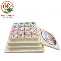 Bộ Cờ Tướng Melamine Giả Ngọc - Hộp Nhựa Cao Cấp Size 40, 45, 50