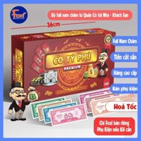 Bộ Cờ Tỷ Phú Premium Full Nam Châm Foxi Cao Cấp - Thẻ Tiền Cắt Sẵn - Cán Màng 2 Lớp - Siêu Bền Đẹp