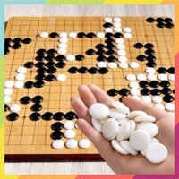 Bộ Cờ Vây 361 Quân Trắng Đen Size To 2.2cm Kèm Hộp Đen Trắng - Đồ Chơi Trí Tuệ