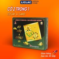 Bộ CỜ VÂY và CARO hộp Lớn kèm hướng dẫn chơi chất liệu Nhựa An Toàn, Board Game trí tuệ mọi lứa tuổi