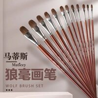 Bộ Cọ Vẽ Màu Nước Bằng Sợi Tổng Hợp Tổng Hợp Và Vải Bố Tổng Hợp Hiệu Luwhicey JO520