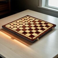 Bộ cờ vua 3 trong 1 Bộ cờ vua gấp Bộ cờ vua bằng gỗ tương tác Bộ cờ vua có thể gập lại đa chức năng dành cho trẻ em Người lớn [homegoods.vn]