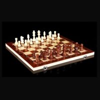 Bộ cờ vua gỗ loại thường 3 trong 1 ( Chess - Checkers - Backgammon)