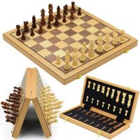 Bộ Cờ Vua gỗ Nam Châm - Bàn Cờ Gỗ Cao Cấp Có thể Gập Lại