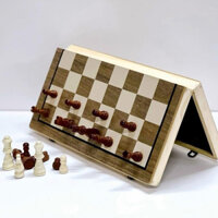 Bộ cờ vua gỗ sồi nam châm size lớn