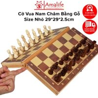 Bộ Cờ Vua Nam Châm Bằng Gỗ Size Nhỏ 29*29*2.5cm – Cờ Vua Bằng Gỗ Có Gắn Nam Châm Cao Cấp Amalife