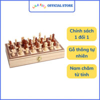 Bộ Cờ Vua Nam Châm Gỗ Thông Tự Nhiên Cao Cấp - Bàn Cờ gấp gọn
