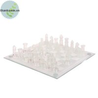 Bộ cờ vua thủy tinh pha lê Thankwin với bảng Acrylic và miếng thủy tinh thanh lịch, hoàn hảo cho trò chơi cờ vua gia đình. vn