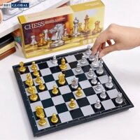 Bộ cờ vua vàng bạc nam châm BBT Global nhiều size