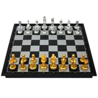 Bộ cờ vua vàng bạc nam châm size 25 cm