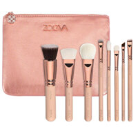 Bộ cọ zoeva rose golden luxury set vol 2 8 brushes clutch