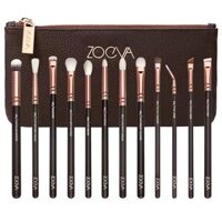 Bộ cọ zoeva rose golden complete eye set vol 1 12 brushes clutch