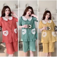 Bộ cộc bầu đũi xốp có khoá mở sau sinh cho bé ti -cực xinh