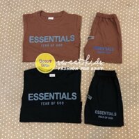 Bộ cộc bé trai Sweet Kids set 2 bộ chữ Essentials chất cotton khô mẫu mới 2022