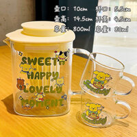 Bộ cốc bình nước SWEET thuỷ tinh cao cấp để bàn sang trọng cho phòng khách