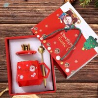 Bộ cốc cà phê sứ Giáng sinh Cốc cà phê Nhẹ có nắp và thìa khuấy Cốc nước trà có thể tái sử dụng cho quán cà phê Nhà bếp