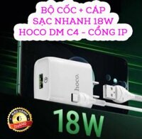 BỘ CỐC + CÁP SẠC NHANH HOCO DM C4 CỔNG IP - DMC4