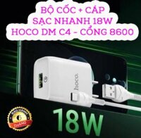 BỘ CỐC + CÁP SẠC NHANH HOCO DM C4 CỔNG 8600 - DMC4