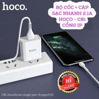 BỘ CỐC + CÁP SẠC NHANH HOCO C81 CỔNG IP