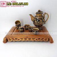 Bộ cốc chén uống rượu khắc nổi AC5021