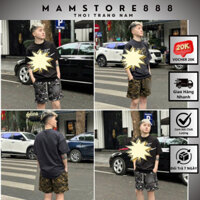 Bộ Cộc Hè Nam Mùa Hè Nay Cơ Camo In Chữ Trước Ngực Cực Đẹp . Bộ quần Áo Nam Nay Cơ Camo Vải Chân Cua Mới Nhất