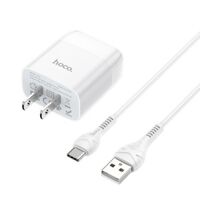 Bộ cốc kèm cáp sạc Hoco C73A (Type-C, Lightning)