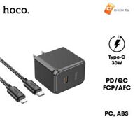 Bộ cốc kèm cáp sạc nhanh PD 30W Hoco CS15