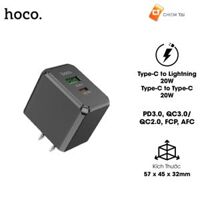 Bộ cốc kèm cáp sạc nhanh PD 20W Hoco CS14