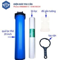 Bộ cốc lọc nước thô dài 20 inch nhựa ABS siêu bền