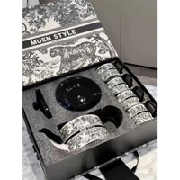 bộ cốc ly ấm uống trà uống nước gốm sứ MUEN cao cấp Decor trang trí nhà cửa