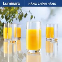 Bộ cốc (ly) thủy tinh cao Luminarc Vigne 6 chiếc dung tích 29cl - G2571, thủy tinh không chứa chì