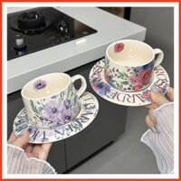 Bộ cốc sứ uống trà, cốc uống cafe bằng sứ cao cấp, bộ tách trà cafe