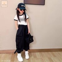Bộ cộc tay bé gái quần hiphop
